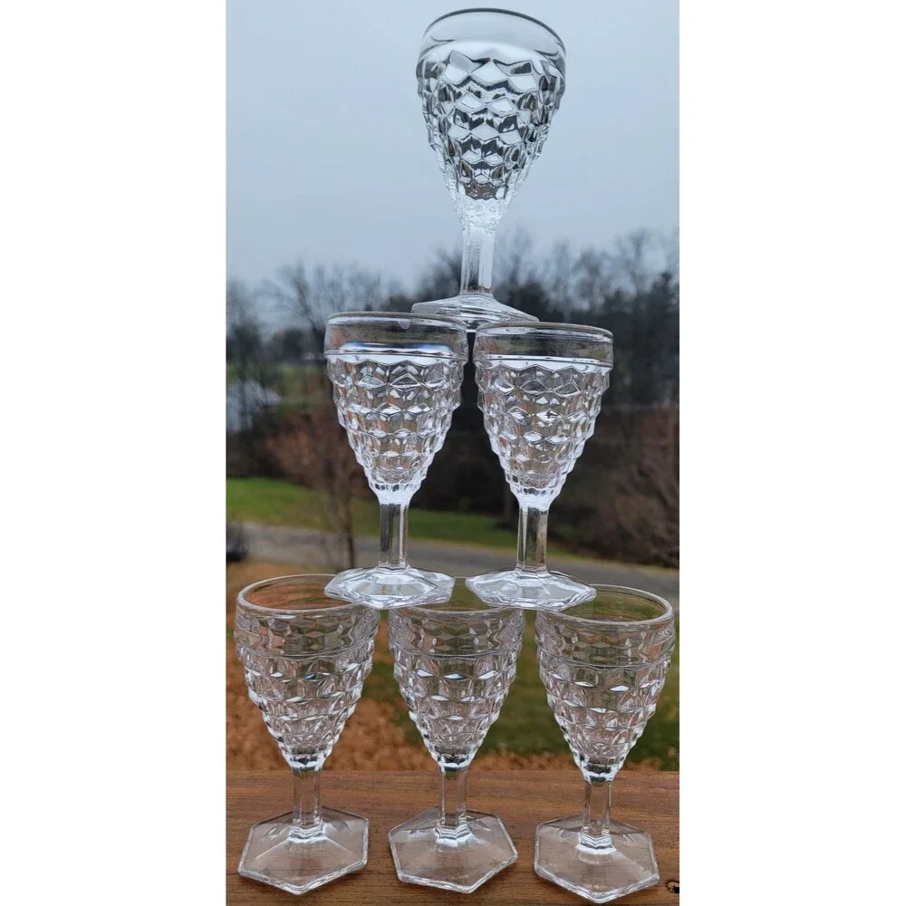 FOSTORIA American Clear Cordials 4 1/2